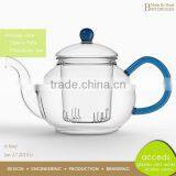 Hot Selling Colored Pyrex Glass Luxury Tea Thermos Pot thumbnail-2