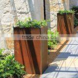 FO-9C06 Rectangular Type Garden Pot With Corten Steel Material thumbnail-1