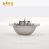 New Style Ceramic Dinnerware /European Fruit Bowl With Lid thumbnail-3