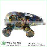 Hot Decoration Hand Painted OEM Art Decor Cute Novelty Ceramic Elephant Piggy Bank thumbnail-5