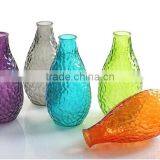 Colored Vertical Stripes Classic Glass Vase thumbnail-1