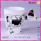 Handmade creative 3D animal ceramic coffee mug