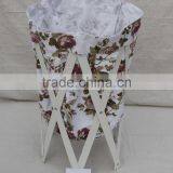 High Quality Poplar Painting Printing Folding Laundry Basket thumbnail-1