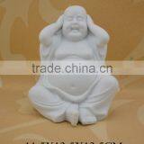 White Porcelain Buddha Statue Fragrance Oil Burner With Tealight Candle thumbnail-2