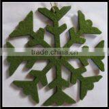 2017 Die Cut Large Felt Purple Snowflake Christmas Ornament Tree Decoration Made in China