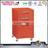 Luoyang New Style 3 Drawer Steel Mobile Pedestal Filing Cabinet for Office/home thumbnail-4