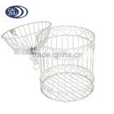 Newest 20*20*36CM White Iron Wire Mesh Wedding Decorative Bird Cage for Gifts thumbnail-2