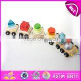 Best Design Educational Children Wooden Stacking Blocks Train Toy W04A270 thumbnail-2