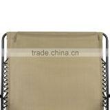 Outdoor 2 Person Double Wide Beige Folding Zero Gravity Chair thumbnail-4