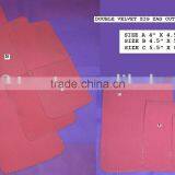 Zig Zag Cut Velvet Pouch thumbnail-1