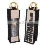 One Bottle Wine Juco Laminated Juco Bag With Window/juco Wine Bag Wholesale thumbnail-1