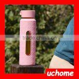 UCHOME 2017 Best Promotional Glass Silicone Water Bottle thumbnail-6