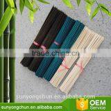 Color painted hand-assembled extension bamboo stick plant pot trellis