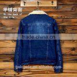 2016 Wholesale Custom Fleece Lined Denim Jacket Men Winter Jackets thumbnail-3