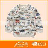 New Design Cartoon Bus Printed Cotton Soft Baby Sweatshirt thumbnail-1
