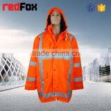 Full Length Cheap Orange Waterproof Rain Coat thumbnail-1