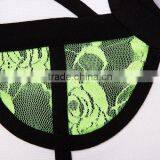 Top Quality Green Lace White 2 Piece Keyhole Sexy Bandage Dress Hot Cocktail Party Dresses thumbnail-4
