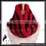 CX-S-170C 2017 Winter Fashion Accessories Knitted Snood Scarf Mink Fur Scarf thumbnail-1