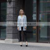 New Fashion Suede Jacket Long Coat for Ladies Women's Long Washed Elegant Coat thumbnail-1
