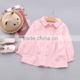 S33419W Shirts for Girls Blouse Cotton White Lace Flower Shirts thumbnail-4