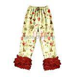 China Wholesale Girls Pants With Ruffle New Model Girls Pants With Floral Printing thumbnail-6