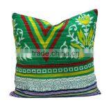 Velvet Cushion in Brown With Vintage Kantha Backing thumbnail-3