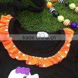 Girl Ghost Dress Kids Halloween Boutique Dress Baby Girls Halloween Dress Girls Fall Dresses Halloween Toddler Dress Necklace thumbnail-4