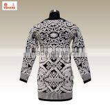 Jacquard Sweater 70%Acrylic 30%Wool Spandex New Fashion Women Sweater thumbnail-2