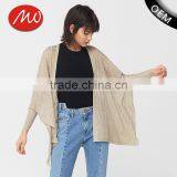 Women's Dolman Long Sleeve Loose Cashmere Knitted Thin Cardigan With Best Quality thumbnail-1