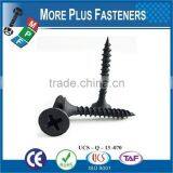 Made in Taiwan Carbon Steel Phillips Bugle Head Gray Phosphate Sharp Point Drywall Screw thumbnail-3