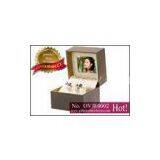 Spot UV Gift Jewellery Boxes, Square Jewelry Velvet Pendant Gift Box With Video, Music and Photo Pla thumbnail-1