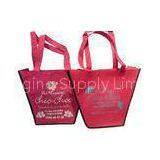 75g Pink Trapezium Nonwoven Fabric Reusable Carrier Bags With Customized Logo For Girls thumbnail-1
