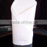 White 100% MJS Spun Polyeste Napkins and Spun Poly Tablecloth