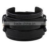 XP-LB-2166 Hot Sale Wrap Newest Cuff Fashion Hip Hop Genuine Rivet Leather Bracelet for Gift