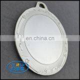 Plain Blank Die Casting Metal Zinc Alloy Silver Medal thumbnail-2