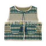 6944 Spring Baby Clothing Children Girl Fashion National Style Outwear Vest