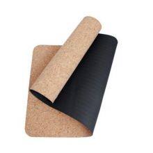 Rubber Cork Yoga Mat Eco Friendly Non Slip Natural Factory Price Custom OEM Logo Printing thumbnail-2