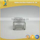 110ml Square Shape Clear Glass Cream Jar thumbnail-1