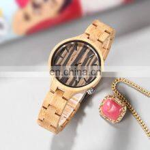 GOHUOS 16059 Mens Women Wood Watches Charm Quartz Analog Casual Bamboo Watch Male thumbnail-2