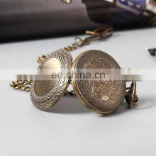 GOHUOS High Quality Alloy Simple Vintage Pocket Wrist Watch Quartz Analog Large Face Watch thumbnail-5
