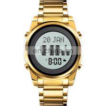 1734 Muslim Prayer Watch Reloj Waterproof Watches Stainless Steel Skmei Mujer