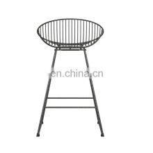 Ellis Gray Metal Wire Counter Stool thumbnail-5