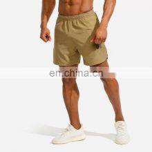 Fast Delivery Casual Solid Color Comfortable Shorts Elastic Drawstring Beach Shorts Men's Workout Running Training Sports Wear thumbnail-5