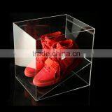 Custom Transparent Acrylic Shoes Box With Lid Manufacturers TBX038 Most Popular