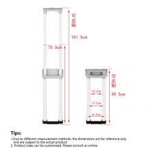 Customized Aluminum Alloy Material Factory Wholesale for Luggage and Suitcase Telescopic Rod Accessories thumbnail-4
