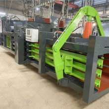 Horizontal Hydraulic Waste Paper Packaging Machine Waste Paper Baler Machine Waste Plastic Baler Machine thumbnail-1