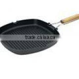 Non-stick Coating Frying Pan With With Waves , Griddle thumbnail-1