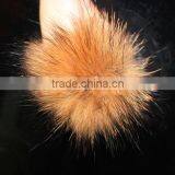 Soft Raccoon Fur Ball Real Fur Pompom 11 CM For Hat Cap Beanies Fur Ball thumbnail-1