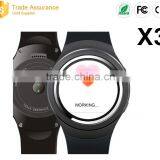 2016 X3 Sim Card Smart Watch 3g Round Smart Watch MTK 6572 Watch the Sim thumbnail-2