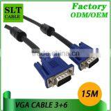 Shenlantuo Wholesales Price 15Pin 3+6 VGA Cable Male to Male 15M VGA Cable for Multimedia thumbnail-2